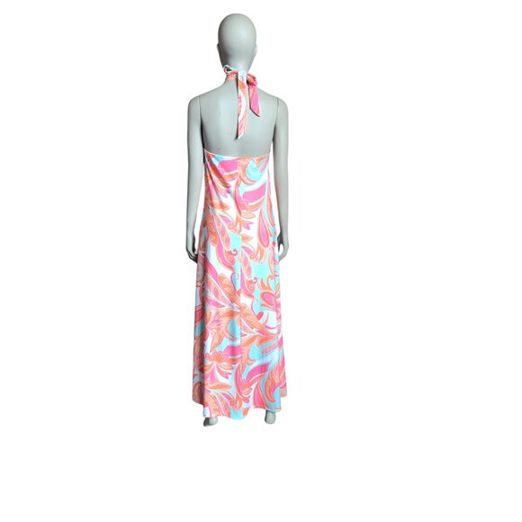 Boston Proper Pink, Blue and Orange Maxi Dress - Picture 5 of 6